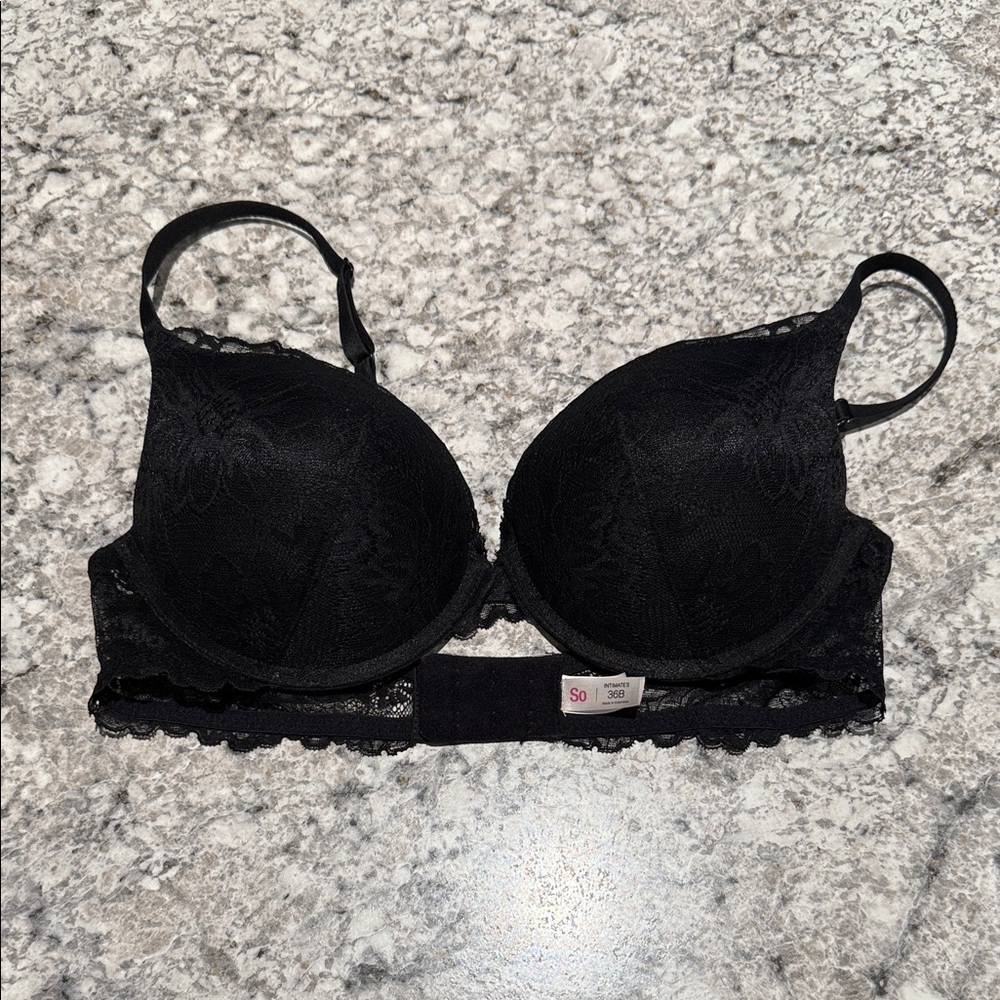 SO Black Lace Bra